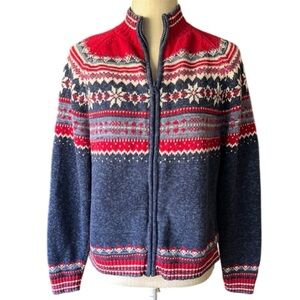 TIARA INTERNATIONAL Full Zip Sweater - Size Small